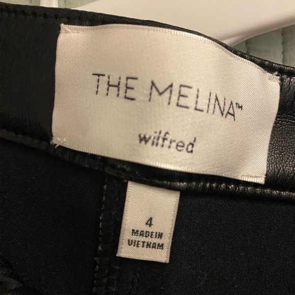 Aritzia Melina Black Vegan Leather Pants - Picture 3 of 4